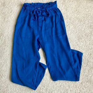 Blue Paperbag Pants